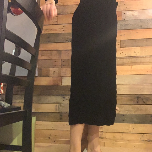 Vintage Black Velvet Dress - Picture 11 of 15